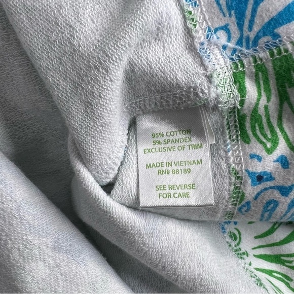 Lilly Pulitzer French Terry 3/4 Sleeve Boat Neck Shell Print Dress Size M - Picture 7 of 9